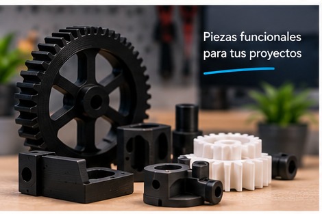 Pieza personalizada fabricada mediante impresión 3D